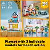 LEGO Creator 3-in-1 Beach Camper Van Building Kit – Transforms to Ice Cream Shop & Beach House – 31138 Multicolor