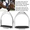 Riding Equestrian Plating Iron Horse Stirrups With Black Rubber Horse Mat