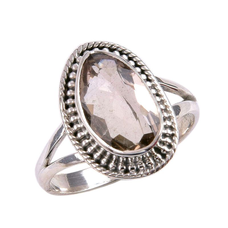 Natural Ametrine Gemstone 925 Solid Sterling Silver Jewelry Ring Size 10 Z3h69
