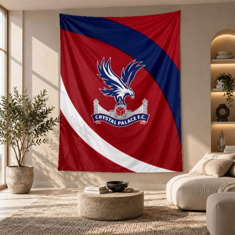 Decorative Tapestry,Crystal Palace Football Printed Wall Art, Lightweight Wall Hanging For Bedroom Background