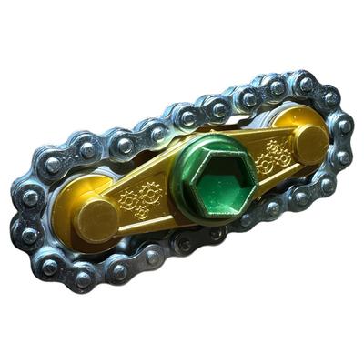 EDC Metal Gear Chain Fidget Spinner Stackable Alloy Fingertip Gyro Stress Relief Spinners Toy Rotating Antistress Fidgeting Toys