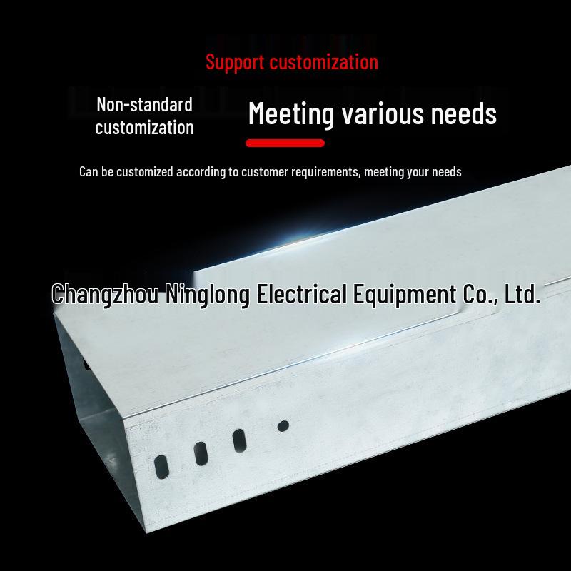 Zinc-Aluminum-Magnesium Cable Tray for Photovoltaic Power: 150x100 Large-Span Ladder-Style Metal Trough