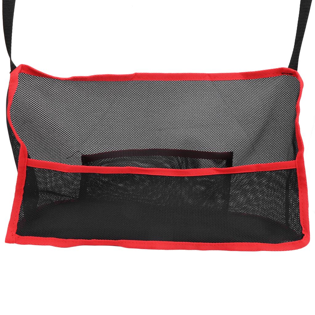 Universal Car Net Pocket Holder Between Seats Mesh Storage Bag Organizer Pet Barrier 260x405mmBlack