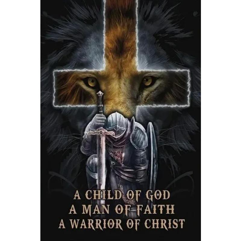 Klassische christliche Wandkunst Bibel Jesus Löwe und Krieger Öl auf Leinwand Poster und Drucke Wohnzimmer Dekoration Geschenke