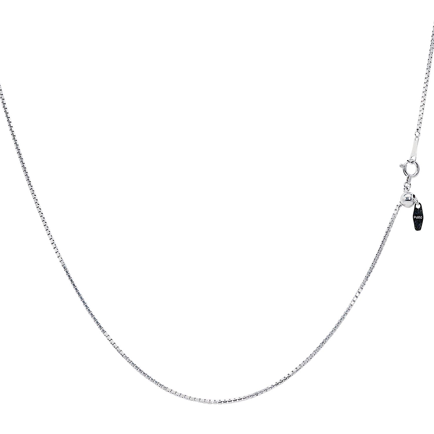 

Platinum Chain Necklace Pt850 Venetian Width Maximum 45cm Length Adjustable [Lara Christie] 1.1mm Approx. 5.4g lc97-0018 срібний