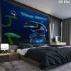 ASTRO BOT Custom Name Wall Tapestry Aesthetic Wall Hanging Printed Fabric Blanket Decorative Tapestries for Bedroom Living Room Home Decor