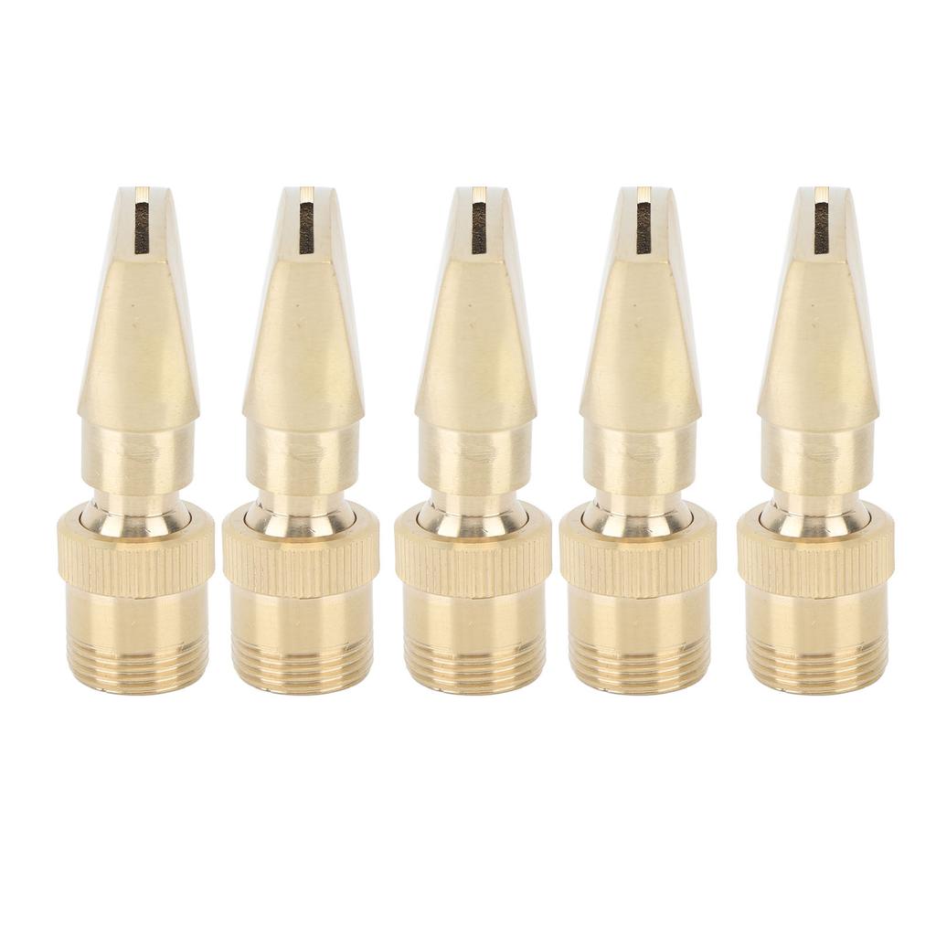 5 buc duze de fântână din alamă, în formă de evantai, duză de fântână cu cap de fântână rafinat, sprinkler pentru