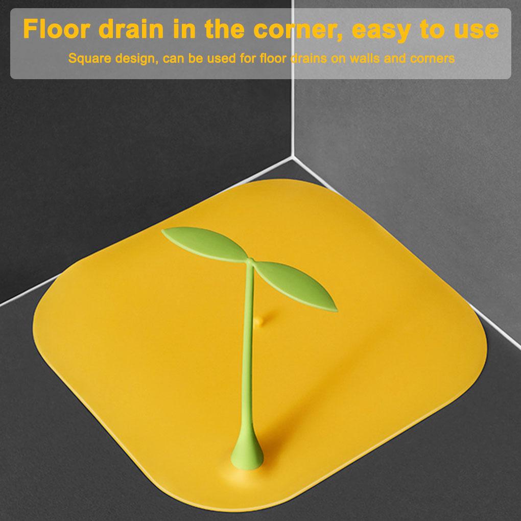 Drain Cover Bathroom Kitchen Shower Hair Catcher Silicone Washable Cover Bathroom Kitchen Tub Sewer Residue Stopper