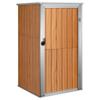 Vidaxl Garden Shed, Brown, 88X89X161 Cm, Galvanized Steel