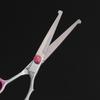 Blue & Pink Baby Flat Cut Scissors, Thinning & Bangs Scissors, Pet Grooming & Hairdressing Scissors Set