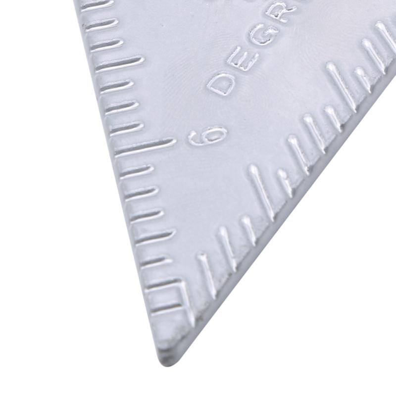Triangle Ruler Aluminium Alloy Carpenter Set Square Angle Woodworking Tools 7Inch Measurement Tool Try Square Triangular Metric