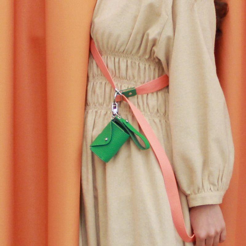 MAISON DE MIU Strap Pouch Bag Green