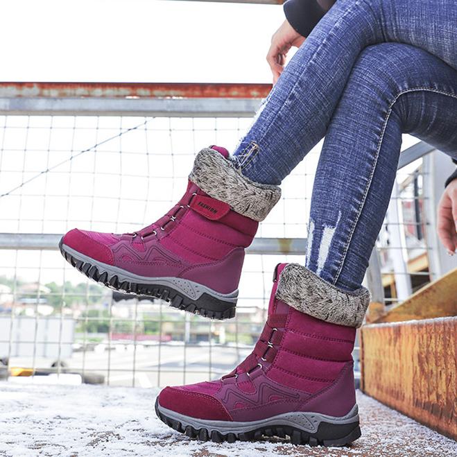 Bărbați Ghete De Zăpadă De Iarnă Pentru Adidași De Piele Impermeabil Cizme De Bărbați Super Călduți Cizme De Drumeție Masculin În aer liber Pantofi De Muncă