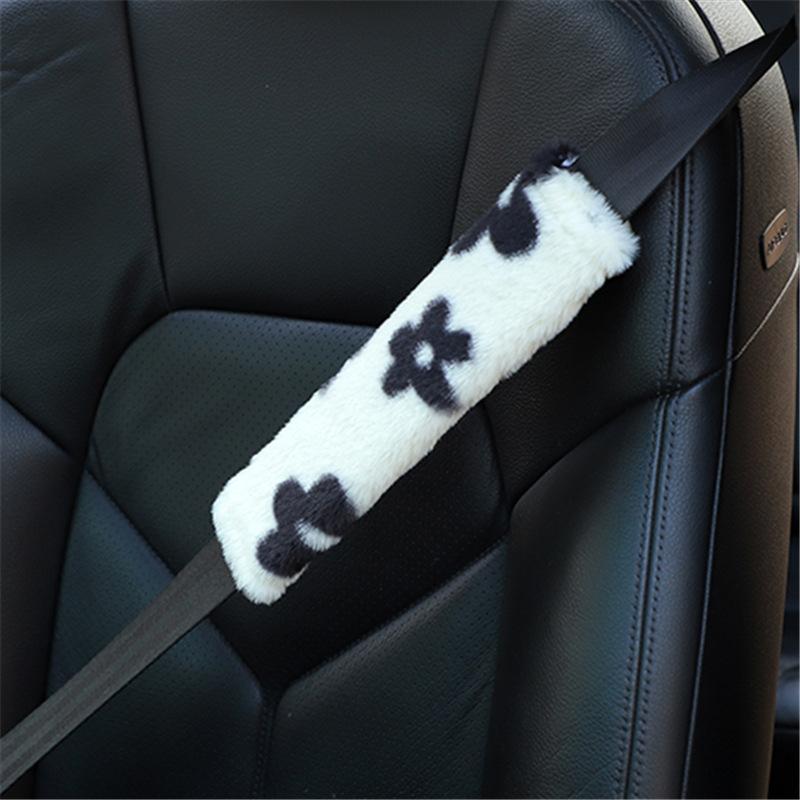 

1 шт. Плюшевый цветок на ремень безопасности автомобиля, накладка на плечо, чехол, свежий цветок, защита от протечек, защита от сдавливания, аксессуары для интерьера ремня безопасности