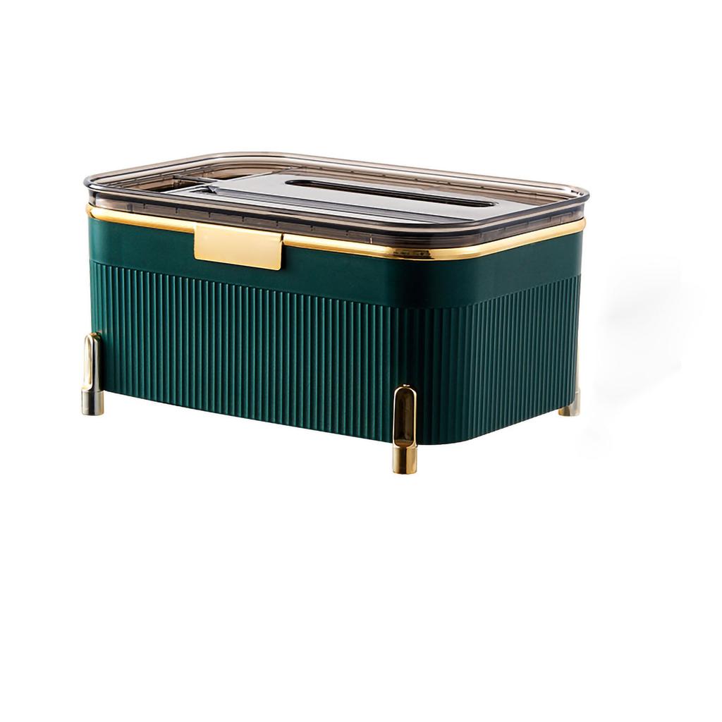 Multifunktionale Taschentuchbox Haushalts-Desktop-Aufbewahrungsbox Taschentuchhalterbox für Wohnzimmer Büro