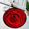 3D Dream Flower Rose Daisy Print Round Carpet Balcony Floor Mat Bathroom Living Room Home Yoga Coffee Mats Home Decorative Rug