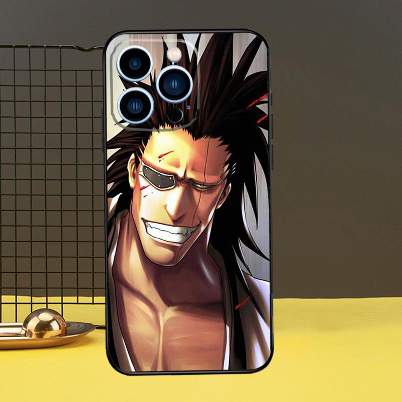 Ichigo Kenpachi Bleach Manga Anime Protective Cover For iPhone 11 14 12 13 Pro Max Mini X XR XS Max 7 8 Plus SE 2020 Phone Case