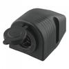 Black Plastic Power Socket 12V 24V for Car Boat Motorcycle Dashboard