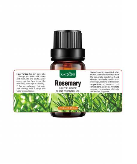 Botanický esenciální olej SADOER Růže Levandule Rozmarýn Hydratační Masážní Esenciální Olej