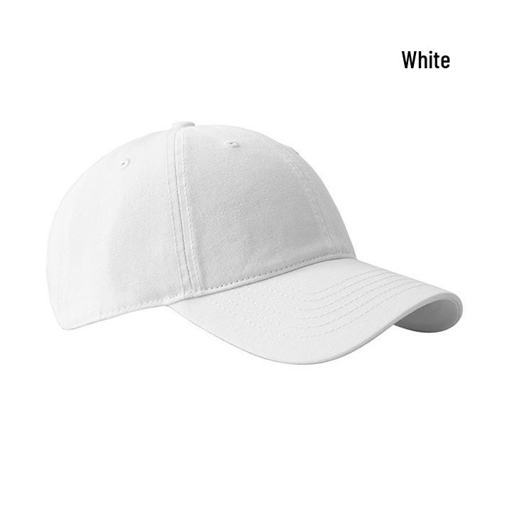 Custom Embroidered Light Color Baseball Cap with Duckbill and Deep Crown for Large Head Sizes