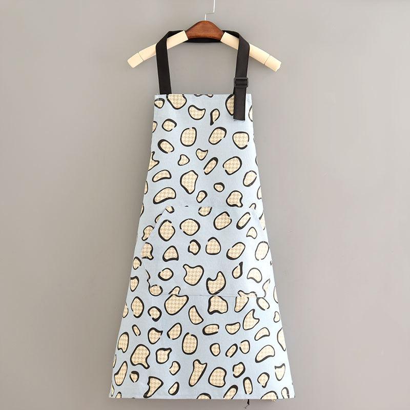 Sunflower Pattern All-Cotton Canvas Apron - One Size, Stain-Resistant, Modern Minimalist Design for Household Cleaning