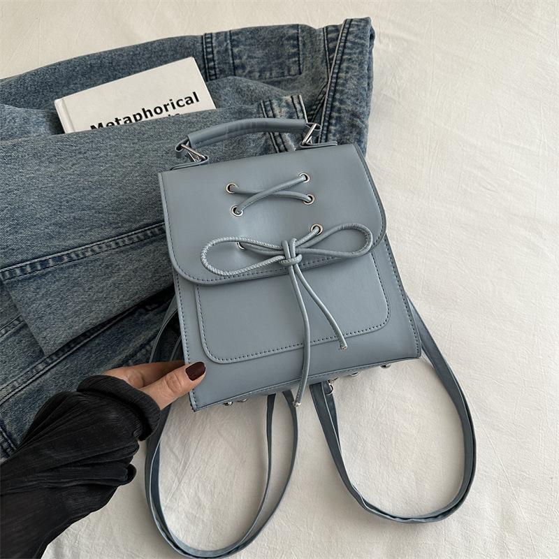 Koreanische Version des Schleifenrucksacks für Damen, neuer trendiger Moderucksack, süße Handtasche, Schultertasche, Schultasche