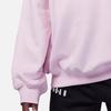 Jordan Soft Touch Mixed Letter Logo Crew Neck Casual Loose Fleece Sweatshirt Kids Tops Foam-Pink FV6015-663
