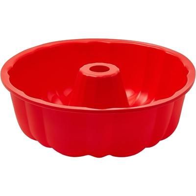 1 Peça de forma de bolo de silicone, forma de bolo de silicone, forma antiaderente para assar, adequada para gelatina, gel, produção de bolo