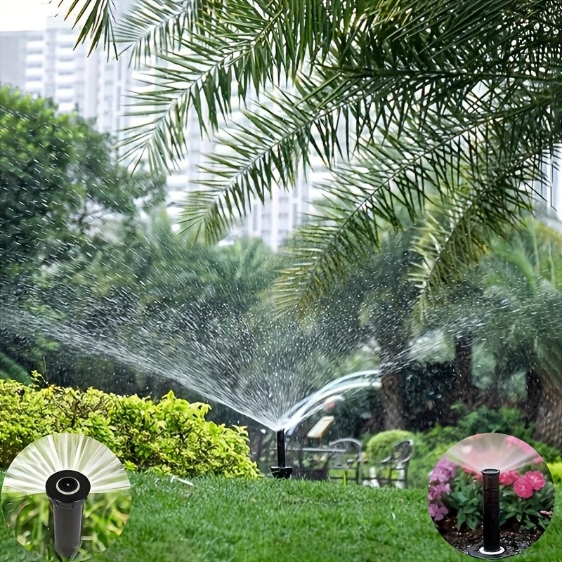 1 pz. Testa Sprinkler Pop-Up Retrattile Rotante a 360° Spruzzo ad Alta Pressione Plastica Resistente Strumento per l'Irrigazione del Prato Accessori da Giardino