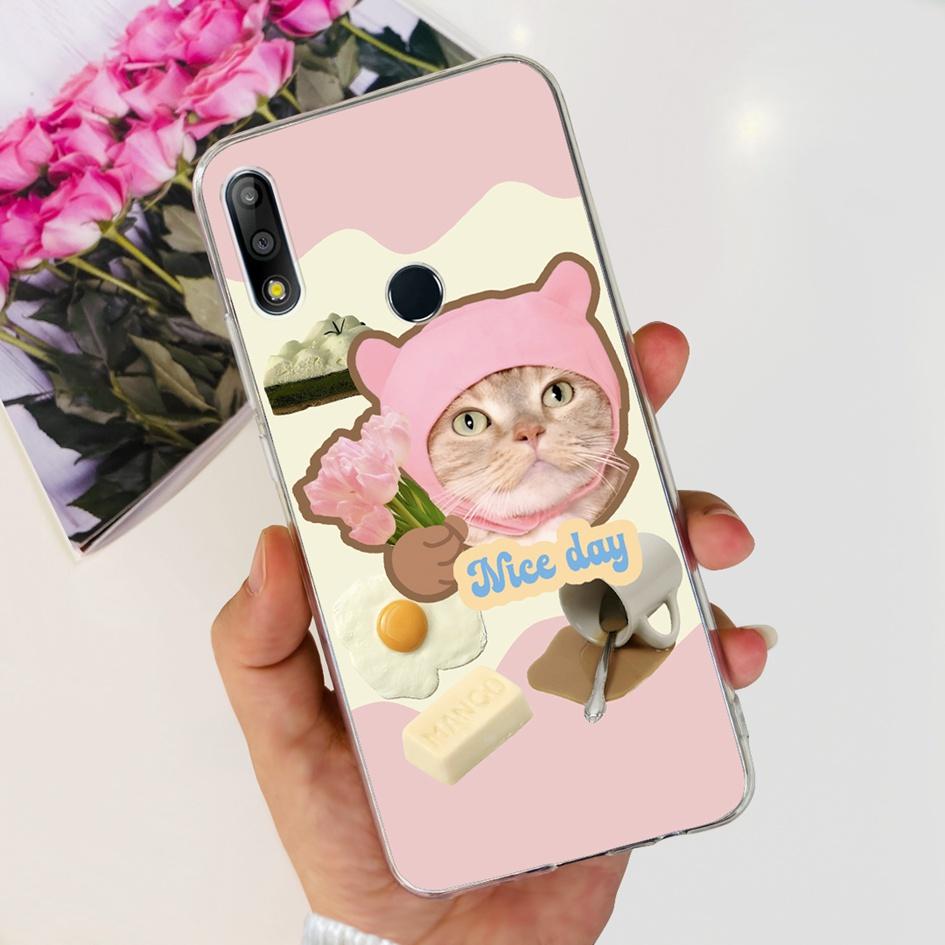 Pouzdro na telefon pro Asus Zenfone Max Pro M2 ZB631KL ZB633KL ZB630KL Pouzdra Silikonové Měkké Průhledné Kryt pro Asus X01BDA X01AD X01BD Funda