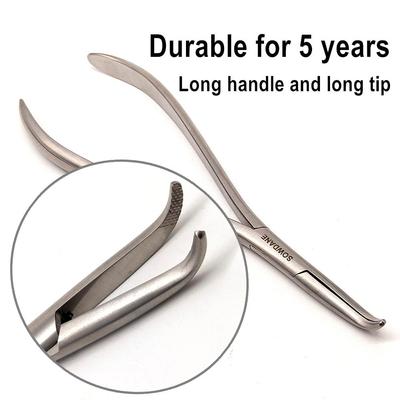Pinza Weingart linguale ortodontica dentale a manico lungo Pinza piegatubi per filo dentale angolata a 60 gradi (16CM) Strumenti del dentista