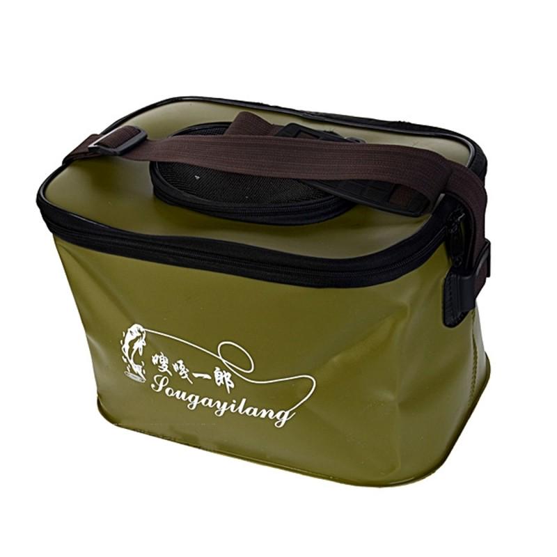 Buy Foldable Fish Bait Box Green Live Fish Bucket Fishing Water Tank
