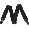 [Fender] Strap WeighLess™ 2" Running Logo Strap, Black/Black
