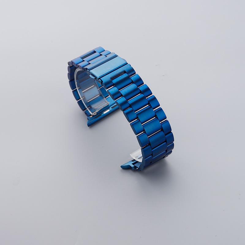 Cinturino in Acciaio Inossidabile a Tre Perle per Apple Watch & Huawei GT4