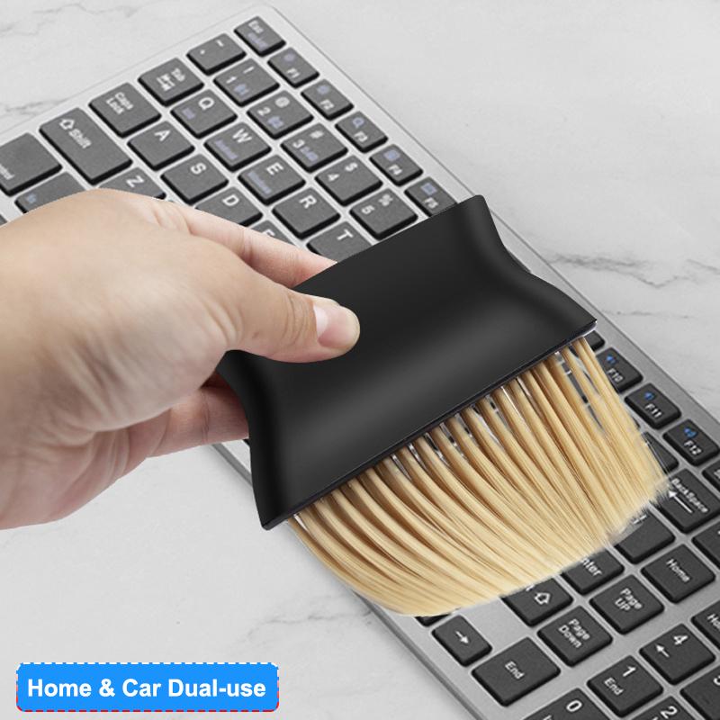 Universal Car Air Outlet Cleaning Brush Center Console Clean Tool Soft Brush with Shell Car Crevice Dust Removal Brush