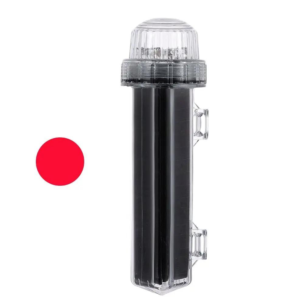 

Solar Lamps Waterproof Solar Net Mark Light Solar Dual Mode Anchor Light Net Flash Warning Light Outdoor красный
