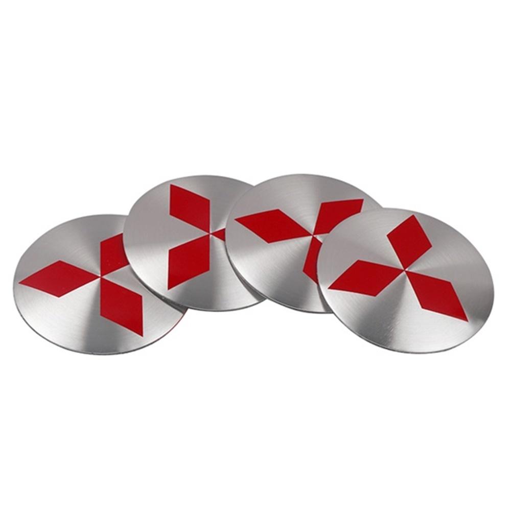 4 Stück 56mm Auto Styling Radnabenkappe Staubdichter Aufkleber Für Mitsubishi Space Star Eclipse Cross ASX Xl Lancer 9 Galant Ralliart