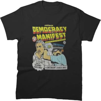 Męska Damska Koszulka Demokracja Rękaw Manifest Przyjaciele T-shirt Fajny Świąteczny Unisex Koszulka Prezent na Urodziny Prezenty Wielokolorowy, Mały-5X-Duży
