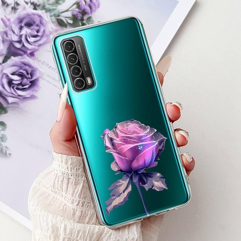 For Huawei Y7a Case PSmart 2021 Cute Cat Fashion Painted Cover Soft Slim Phone Case For Huawei P Smart 2021 Y 7a HuaweiY7a Shell