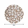 Endo Shoji TKG Paper Coasters, Brown, Arabesque Pattern (Pack of 100), Round, 90mm Diameter, 1mm Thick, a Must-Have for Evening Drinks, Commercial Use