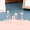 1/12 Dollhouse Miniature Accessories Mini Glass Candy Jar Simulation Food Dessert Can Model Toys for Doll House Decoration