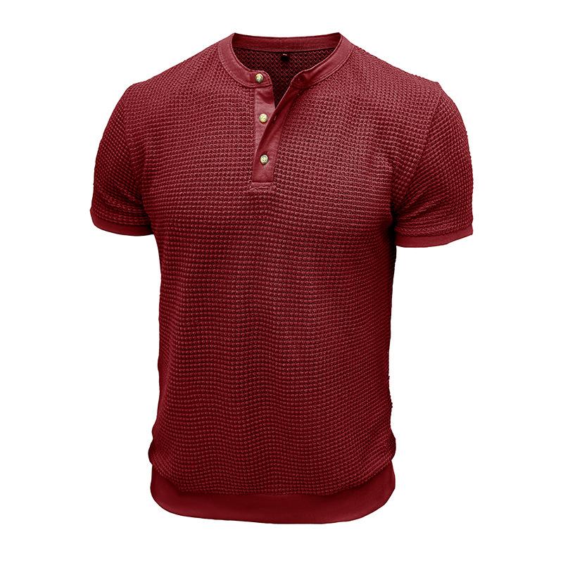 Camisetas Henley de manga corta para hombre, camisetas de verano con botones, camisetas básicas informales, camisetas lisas, camisetas suaves y cómodas, camisetas clásicas de corte deportivo para hombre