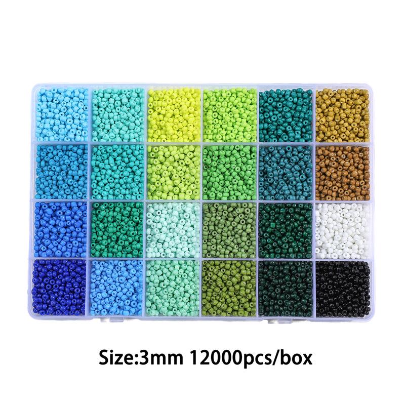 

Набор стеклянных бисеринок-семян с 24 ячейками: Горячие и Холодные Цвета для Украшений ручной работы - Браслеты, Ожерелья и Аксессуары