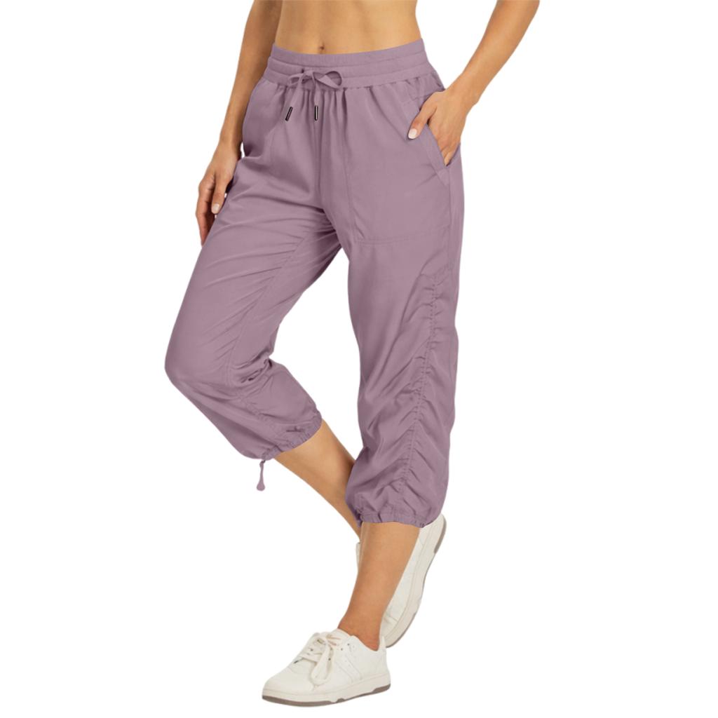 Women's Pleated Cargo Hiking Pants With Pockets