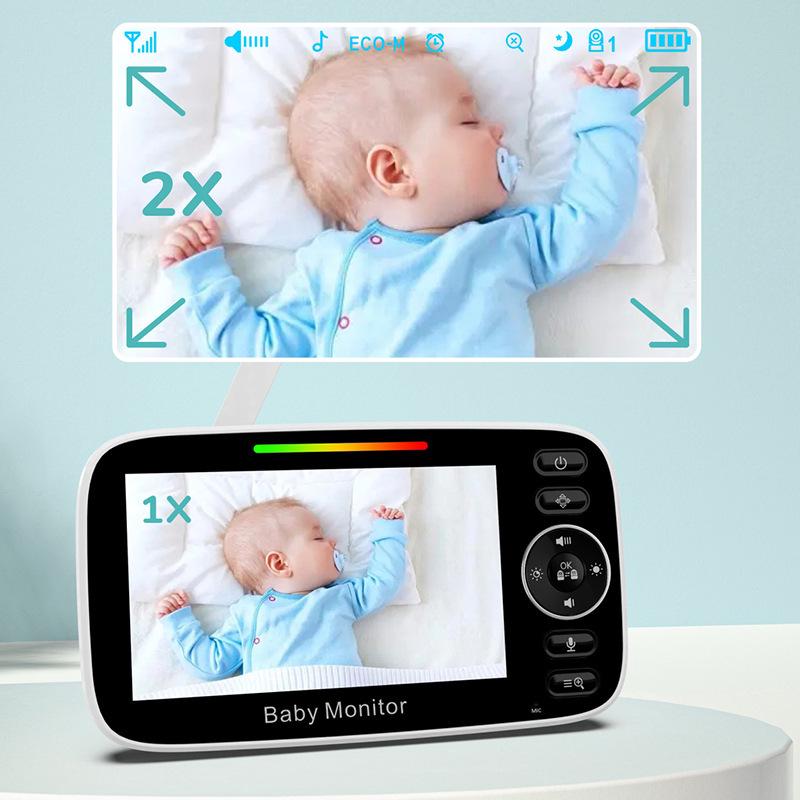 4.3-Inch Night Vision Baby Monitor with Two-Way Talk for Home Use