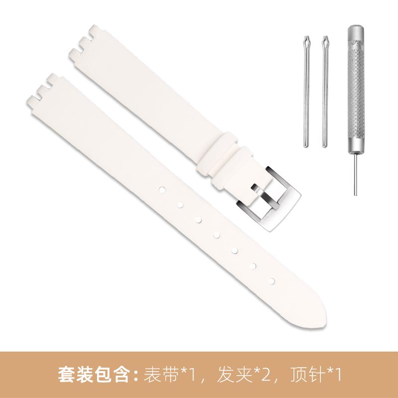 New Black Red white pink blue brown Watchband For SWATCH Genuine leather Watch band 12mm cowhide Wrist strap accessories women