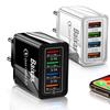 4-Port USB Mobile & Tablet Charger - US/EU Standard, 3A Travel Charger