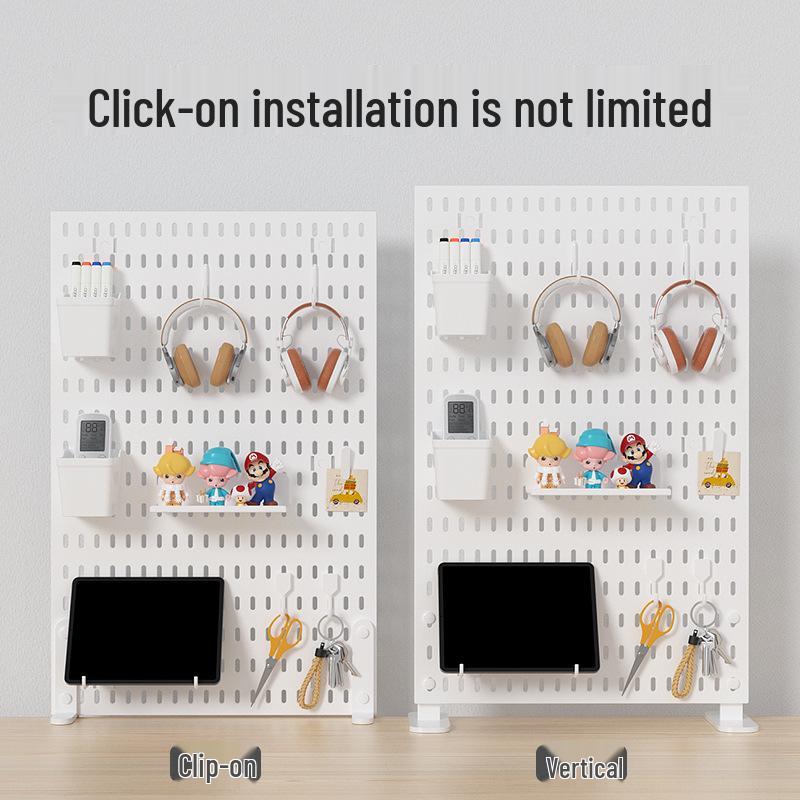 Desk Clip Adjustable Pegboard Stand - No-Drill Bracket