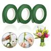 Wide Floral Tapes For Bouquet Dark Green Bouquet Stem Wrap Tape For Florist Waterproof Boutineer Tape For Flower Stem Wrap Craft