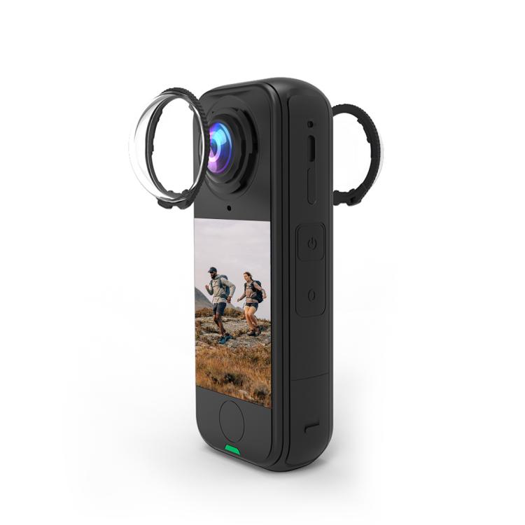 For Insta360 X4 Air PULUZ Rotation Optical Glass Lens Guard  Protective Cover (Transparent)